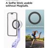 Spigen Selfie Stick Tripod Stand with Bluetooth Remote Control Shutter 24″ Extendable Compatible with MagSafe iPhone 17/16/15/14/13/12 Pixelsnap Pixel 10 Series & More – Black (S571W)(Lavender (Universal))