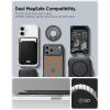 Spigen for MagSafe Phone Grip, Dual Pop (MagFit) Compatible with iPhone 17/16/15/14/13/12 Air/Pro/Pro Max, Galaxy S26 Series, Pixel 10 Series, Pixelsnap Double Magnetic Holder – Black(Violet (Slim))