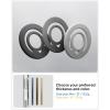 Spigen for MagSafe Phone Grip, Dual Pop (MagFit) Compatible with iPhone 17/16/15/14/13/12 Air/Pro/Pro Max, Galaxy S26 Series, Pixel 10 Series, Pixelsnap Double Magnetic Holder – Black(Marble Gray (Slim))
