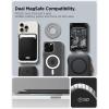Spigen for MagSafe Phone Grip, Dual Pop (MagFit) Compatible with iPhone 17/16/15/14/13/12 Air/Pro/Pro Max, Galaxy S26 Series, Pixel 10 Series, Pixelsnap Double Magnetic Holder – Black(Gray)