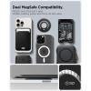 Spigen for MagSafe Phone Grip, Dual Pop (MagFit) Compatible with iPhone 17/16/15/14/13/12 Air/Pro/Pro Max, Galaxy S26 Series, Pixel 10 Series, Pixelsnap Double Magnetic Holder – Black(Black)
