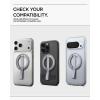 Spigen for MagSafe Phone Grip MagFit, Compatible with iPhone 17/16/15/14/13/Air/Pro/Pro Max, Galaxy S26 Series, Pixel 10 Series, Pixelsnap & More Magnetic Phone Holder Finger Loop Nylon Strap – Silver(Silver)