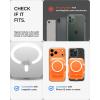 Spigen for MagSafe Wallet, Heavy Duty Hardshell Magnetic Card Holder Compatible with iPhone 17/16/15/14/13/12 Pixel 10 Series MagSafe-Cases Pixelsnap Holds 5-6/7-8 Cards(Frost Clear Orange (TT))