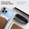 Spigen for MagSafe Wallet, Holds 5 Cards, MagFit Compatible with iPhone 17/16/15/14/13/12 Models, Pixel 10 Series, MagSafe-Cases, Pixelsnap and More, Card Holder – PU Black (5-Cards)(PU Brown)