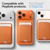 Spigen for MagSafe Wallet, Holds 5 Cards, MagFit Compatible with iPhone 17/16/15/14/13/12 Models, Pixel 10 Series, MagSafe-Cases, Pixelsnap and More, Card Holder – PU Black (5-Cards)(PU Metallic Orange)