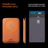 Spigen for MagSafe Wallet, Holds 5 Cards, MagFit Compatible with iPhone 17/16/15/14/13/12 Models, Pixel 10 Series, MagSafe-Cases, Pixelsnap and More, Card Holder – PU Black (5-Cards)(PU Metallic Orange (MagFit+))