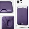 Spigen for MagSafe Wallet, Holds 5 Cards, MagFit Compatible with iPhone 17/16/15/14/13/12 Models, Pixel 10 Series, MagSafe-Cases, Pixelsnap and More, Card Holder – PU Black (5-Cards)(PU Purple)