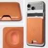 Spigen for MagSafe Wallet, Holds 5 Cards, MagFit Compatible with iPhone 17/16/15/14/13/12 Models, Pixel 10 Series, MagSafe-Cases, Pixelsnap and More, Card Holder – PU Black (5-Cards)(PU Metallic Orange)