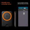 Spigen for MagSafe Wallet, Holds 5 Cards, MagFit Compatible with iPhone 17/16/15/14/13/12 Models, Pixel 10 Series, MagSafe-Cases, Pixelsnap and More, Card Holder – PU Black (5-Cards)(PU Black (MagFit+))