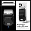 Spigen for MagSafe Wallet, Tough Armor Pro (MagFit) Compatible with iPhone 17/16/15/14/13/12 Pixel 10 MagSafe-Cases Pixelsnap RFID Blocking Heavy Duty Hardshell Kickstand Magnetic Card Holder – Black(Black)