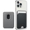 Caseology by Spigen for MagSafe Wallet, Holds 3 Cards, Folder Pop MagFit Compatible with iPhone 17/16/15/14/13/12 Models, Pixel 10 Series, MagSafe-Cases, Pixelsnap and More, Card Holder – Sky Blue(Black Sesame)