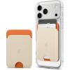 Caseology by Spigen for MagSafe Wallet, Holds 3 Cards, Folder Pop MagFit Compatible with iPhone 17/16/15/14/13/12 Models, Pixel 10 Series, MagSafe-Cases, Pixelsnap and More, Card Holder – Sky Blue(Orange Beige)