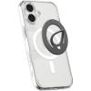 Spigen for MagSafe Phone Grip, Dual Pop (MagFit) Compatible with iPhone 17/16/15/14/13/12 Air/Pro/Pro Max, Galaxy S26 Series, Pixel 10 Series, Pixelsnap Double Magnetic Holder – Black(Marble Gray (Slim))