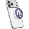 Spigen for MagSafe Phone Grip, Dual Pop (MagFit) Compatible with iPhone 17/16/15/14/13/12 Air/Pro/Pro Max, Galaxy S26 Series, Pixel 10 Series, Pixelsnap Double Magnetic Holder – Black(Violet (Slim))