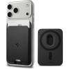 Spigen for MagSafe Wallet, Holds 5 Cards, MagFit Compatible with iPhone 17/16/15/14/13/12 Models, Pixel 10 Series, MagSafe-Cases, Pixelsnap and More, Card Holder – PU Black (5-Cards)(PU Black)