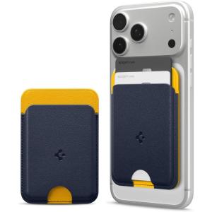Caseology by Spigen for MagSafe Wallet, Holds 3 Cards, Folder Pop MagFit Compatible with iPhone 17/16/15/14/13/12 Models, Pixel 10 Series, MagSafe-Cases, Pixelsnap and More, Card Holder – Sky Blue(Blueberry Navy)
