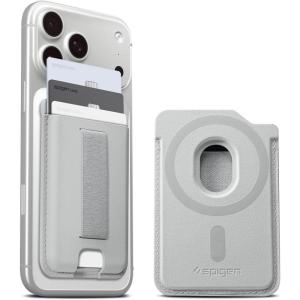 Spigen MagSafe Wallet Sleekband (MagFit) Designed for MagSafe & Pixelsnap Compatible with iPhone 17/16/15/14/13/12, Pixel 10, Galaxy S26/S25/24 Series & More Magnetic Card Holder – Urban Gray(Urban Gray)