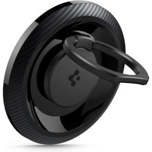 Spigen for MagSafe Phone Grip, O-Mag Ring (MagFit) Compatible with iPhone 17/16/15/14/13/12 Air/Pro/Pro Max, Galaxy S26 Series, Pixel 10 Series, Pixelsnap and Magnetic-Cases Magnetic Holder – Blue(Carbon)
