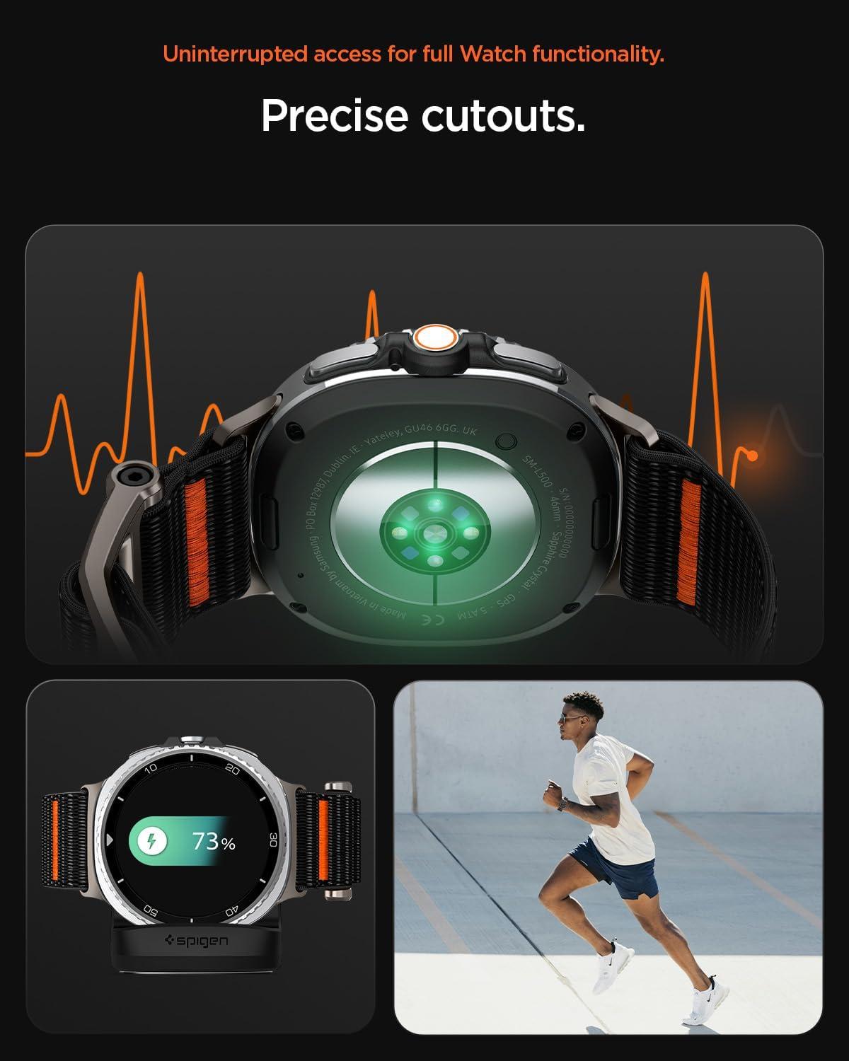 imageSpigen DuraPro Flex Designed For Samsung Galaxy Watch 8 4440mm 8 Classic 46mm Band Adjustable Solo Loop Strap 2025 BlackBlack