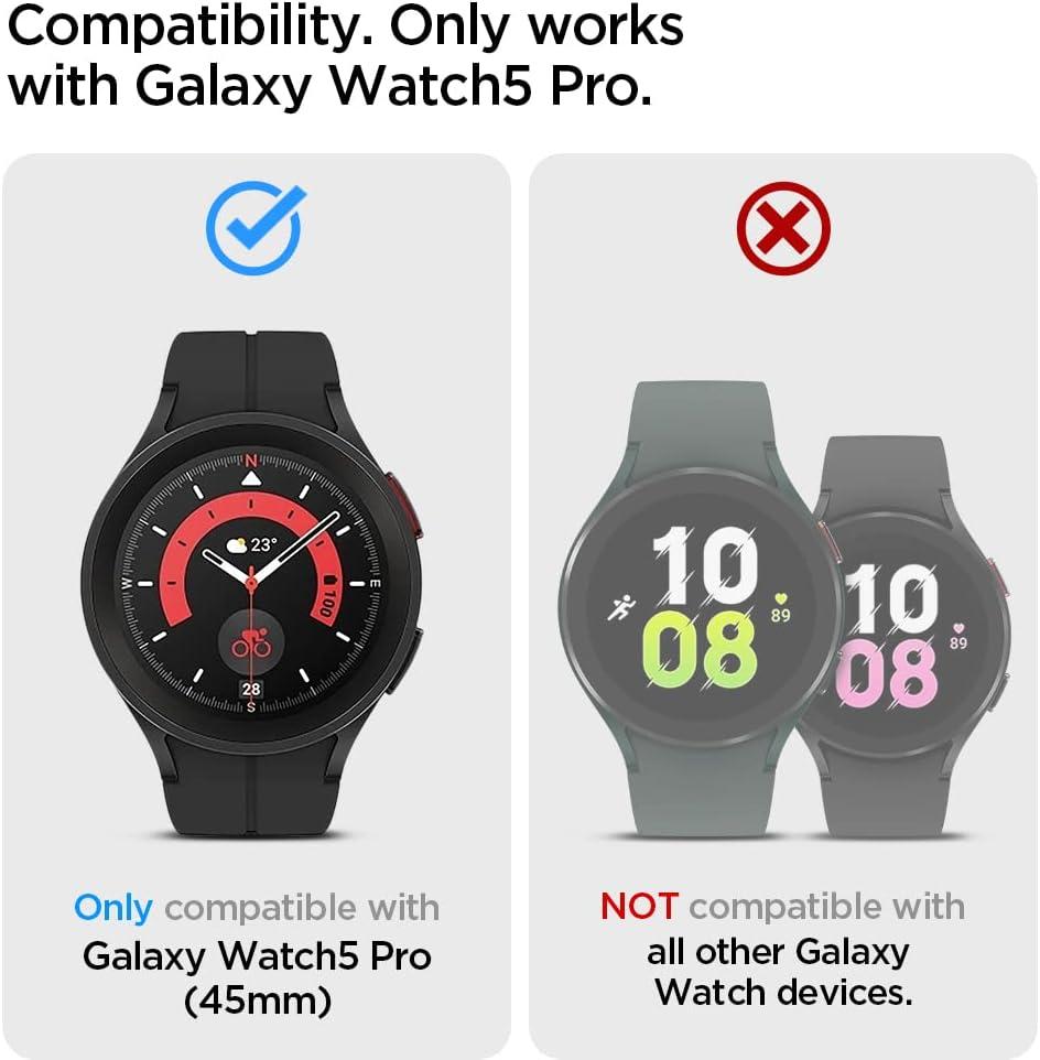 imageSpigen Rugged Armor Pro Designed for Samsung Galaxy Watch 5 Pro Band with Case Protector 45mm 2022Vintage Khaki