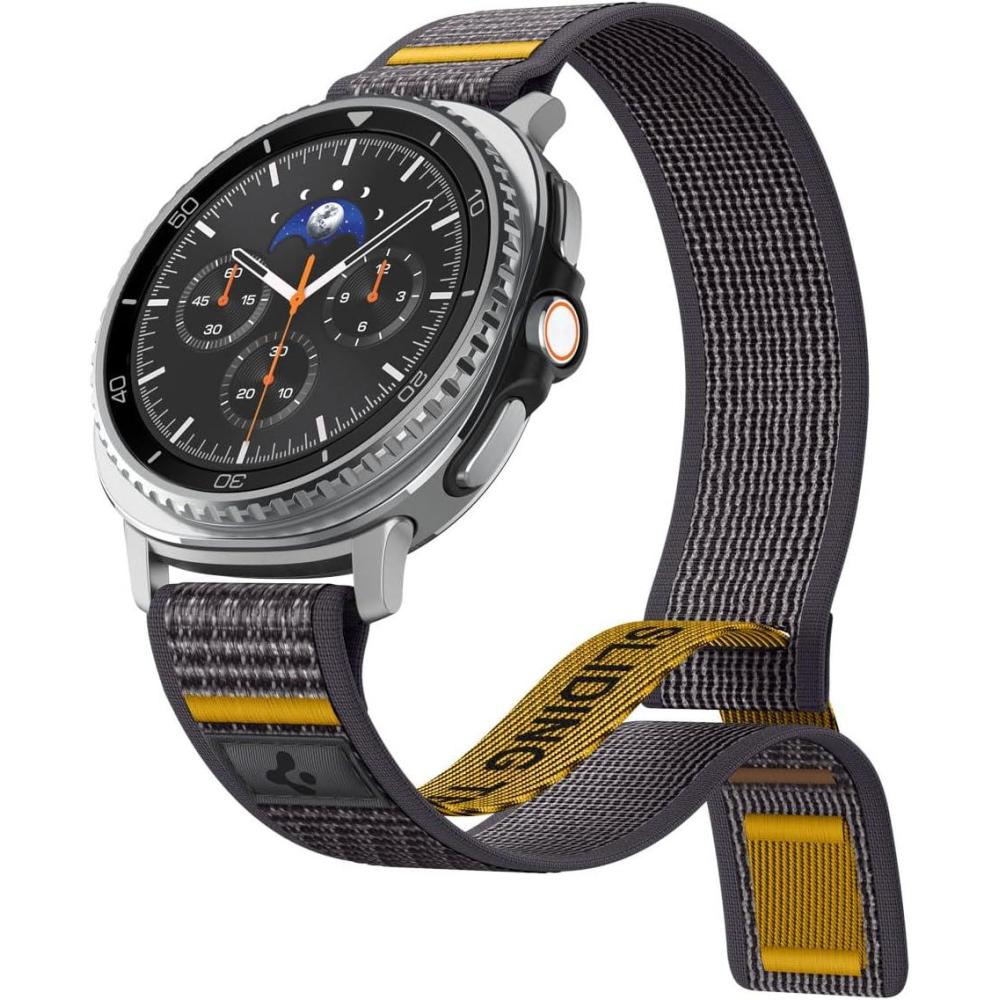 imageSpigen Athlex Air Designed for Samsung Galaxy Watch 8 4440mm 8 Classic 46mm Band Adjustable Solo Loop Strap 2025 Active BlackActive Gray