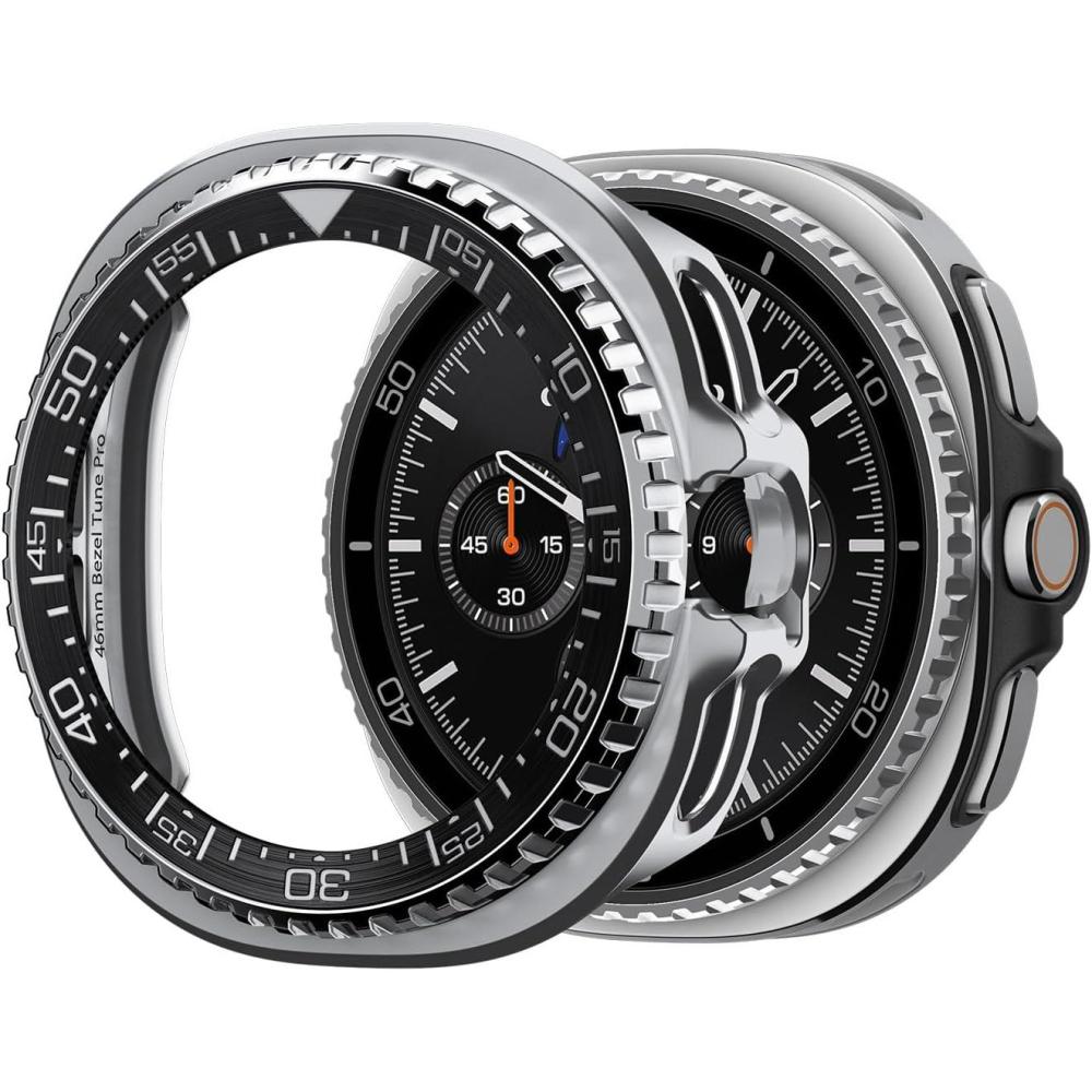 imageSpigen Bezel Tune Pro Diver Designed for Samsung Galaxy Watch 8 Classic 46mm Bezel Ring Protector with Case 2025 BlackBlack