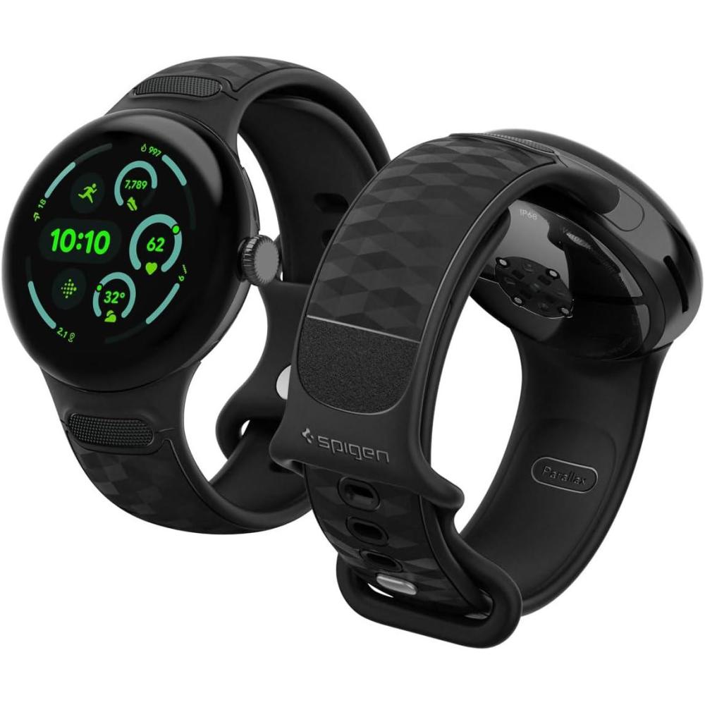 imageSpigen Parallax Designed For Google Pixel Watch 43 45mm Band  Matte BlackMatte Black