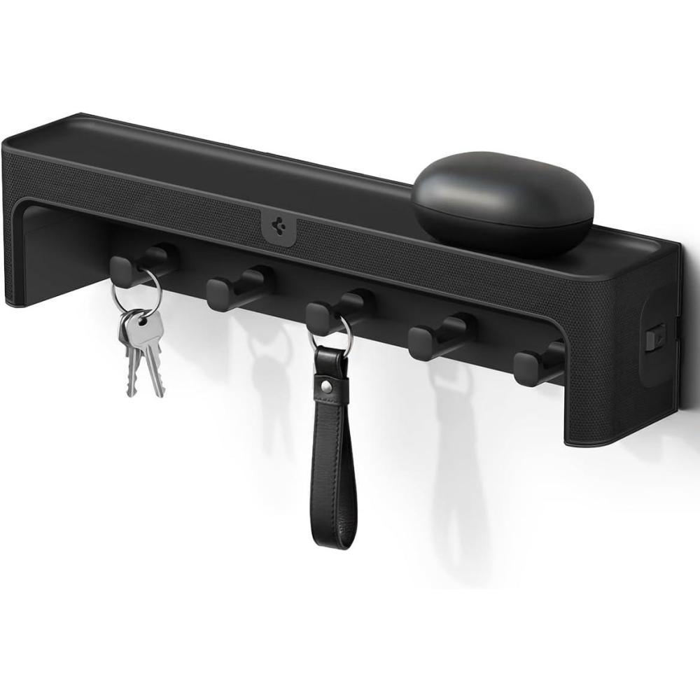 imageSpigen S341 Apple Watch Band Organizer Holder 10 Slots with Tray for Accessories Wall Display Rack BlackKey Holder