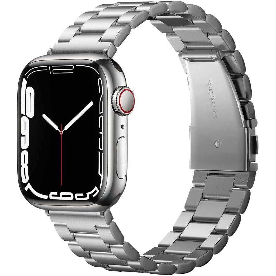 imageSpigen for Apple Watch Band Modern Fit Compatile with Ultra 321 49mm Series 1110 46mm 987 45mm SE3SE2SE654 44mm 321 42mm Premium Business Wristband StrapSilver