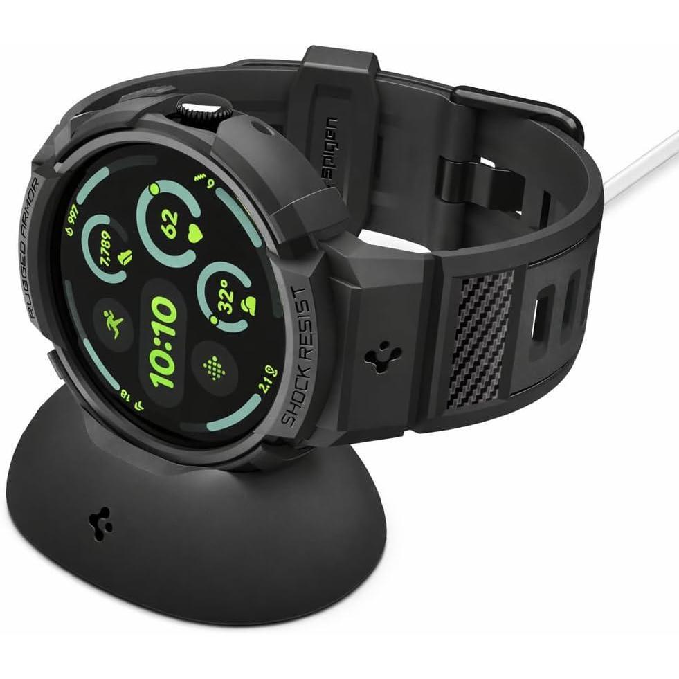 imageSpigen for Pixel Watch Case with Band Rugged Armor Pro Compatible with Google Pixcel Watch 4321 4541mm Protective TPU CoverPixel Watch 4 41mm