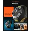 Spigen Athlex Air Designed for Samsung Galaxy Watch 8 44/40mm, 8 Classic 46mm Band Adjustable Solo Loop Strap (2025) – Active Black(Active Green)