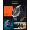 Spigen Athlex Air Designed for Samsung Galaxy Watch 8 44/40mm, 8 Classic 46mm Band Adjustable Solo Loop Strap (2025) – Active Black(Active Navy)