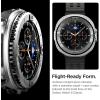 Spigen Bezel Tune Pro (Diver) Designed for Samsung Galaxy Watch 8 Classic 46mm Bezel Ring Protector with Case (2025) – Black(Silver)