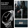 Spigen Bezel Tune Pro (Pilot) Designed for Samsung Galaxy Watch 8 44mm Bezel Ring Protector with Case (2025) – Silver(Black)