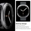 Spigen Bezel Tune Pro (Pilot) Designed for Samsung Galaxy Watch 8 44mm Bezel Ring Protector with Case (2025) – Silver(Black)