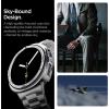 Spigen Bezel Tune Pro (Pilot) Designed for Samsung Galaxy Watch 8 44mm Bezel Ring Protector with Case (2025) – Silver(Silver)