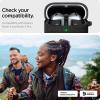 Spigen Classic Fit Designed for Samsung Galaxy Buds 4 Pro Case/Galaxy Buds 4 Case (2026) Premium Fabric Cover with Carabiner – Black(Black)