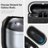 Spigen Classic Fit Designed for Samsung Galaxy Buds 4 Pro Case/Galaxy Buds 4 Case (2026) Premium Fabric Cover with Carabiner – Black(Black)