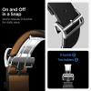 Spigen Enzo Genuine Leather Strap Designed for Samsung Galaxy Watch 8 44/40mm, 8 Classic 46mm Band (2025) – Black(Black)