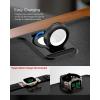 Spigen S340 Apple Watch Band Organizer & Charger Stand with Multi-Storage for AirPods, Wallet & Other Accessories [Apple Watch Charger NOT Included] – Black(Black)