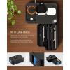 Spigen S340 Apple Watch Band Organizer & Charger Stand with Multi-Storage for AirPods, Wallet & Other Accessories [Apple Watch Charger NOT Included] – Black(Black)