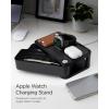 Spigen S340 Apple Watch Band Organizer & Charger Stand with Multi-Storage for AirPods, Wallet & Other Accessories [Apple Watch Charger NOT Included] – Black(Black)