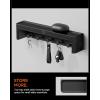 Spigen S341 Apple Watch Band Organizer Holder 10 Slots with Tray for Accessories Wall Display Rack – Black(Key Holder)