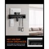Spigen S341 Apple Watch Band Organizer Holder 10 Slots with Tray for Accessories Wall Display Rack – Black(Key Holder)