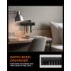 Spigen S341 Apple Watch Band Organizer Holder 10 Slots with Tray for Accessories Wall Display Rack – Black(Watch Band Holder)
