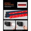 Spigen S341 Apple Watch Band Organizer Holder 10 Slots with Tray for Accessories Wall Display Rack – Black(Watch Band Holder)