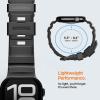 Spigen for Apple Watch Band, Compatible with Ultra 3/2/1 49mm, Series 11/10 46mm, 9/8/7 45mm, SE3/SE2/SE/6/5/4 44mm, 3/2/1 42mm WBS2 Durable Silicone Sport Strap – Orange(Black)