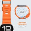 Spigen for Apple Watch Band, Compatible with Ultra 3/2/1 49mm, Series 11/10 46mm, 9/8/7 45mm, SE3/SE2/SE/6/5/4 44mm, 3/2/1 42mm WBS2 Durable Silicone Sport Strap – Orange(Orange)