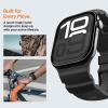 Spigen for Apple Watch Band, Compatible with Ultra 3/2/1 49mm, Series 11/10 46mm, 9/8/7 45mm, SE3/SE2/SE/6/5/4 44mm, 3/2/1 42mm WBS2 Durable Silicone Sport Strap – Orange(Black)