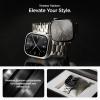 Spigen for Apple Watch Band, Modern Fit Compatile with Ultra 3/2/1 49mm, Series 11/10 46mm, 9/8/7 45mm, SE3/SE2/SE/6/5/4 44mm, 3/2/1 42mm Premium Business Wristband Strap(Natural Titanium)